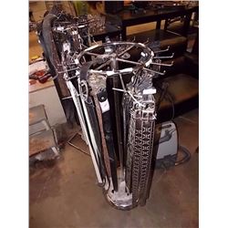 COMMERCIAL CHROME BELT DISPLAY STAND