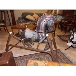 VINTAGE SPRING ROCKING HORSE