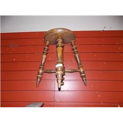 UNIQUE WALL SHELF - ½ VINTAGE PIANO STOOL