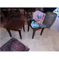 MAHOGANY END TABLES - 2 TTL