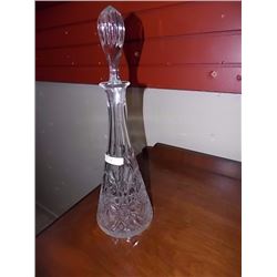 PIN WHEEL CRYSTAL DECANTER WITH STOPPER