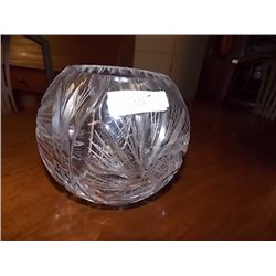 PIN WHEEL CRYSTAL BOWL