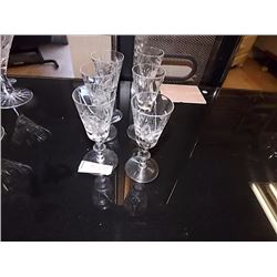 PIN WHEEL CRYSTAL LIQUIOR GLASSES - 6 TTL