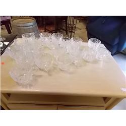 LOT OF GLASS CUPS - ~20 PC