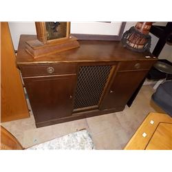 MAHOGANY BAR CABINET - 1930'S
