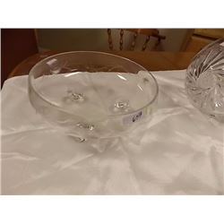 CRYSTAL CANDY DISH WITH FEET