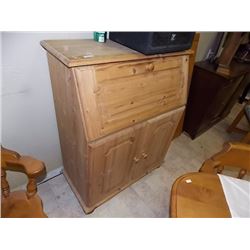 OLD COUNTRY PINE PANTRY - DROP FRONT - 3 DRAWER