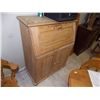 Image 1 : OLD COUNTRY PINE PANTRY - DROP FRONT - 3 DRAWER