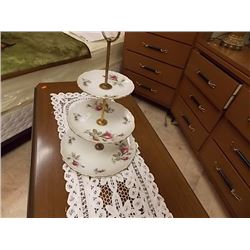 ENGLISH 3 TIER CAKE PLATE