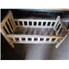 Image 1 : Vintage Homemade pine crib (white/rustic)