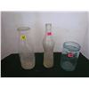 Image 1 : 3 vintage glass bottle/jars (1 rose beverages p.a.)