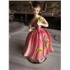 Image 1 : Crossed Swords Mark Figurine of lady in pink dress/yellow rose