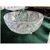 Image 1 : 6.5 pinwheel lead crystal bowl with legs