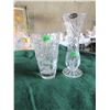 Image 1 : 2 piece USA lead crystal vases (1 pinwheel design)