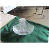 Image 2 : large 9.75 " heavy pinwheel lead crystal basket