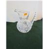 Image 1 : 7" lead crystal pinwheel pitcher