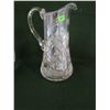Image 1 : large 11" pinwheel lead crystal pitcher