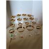 Image 1 : 16 pcs "unused Hungarian 24kt gold trim stemware
