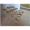 Image 2 : 16 pcs "unused Hungarian 24kt gold trim stemware