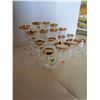 Image 3 : 16 pcs "unused Hungarian 24kt gold trim stemware