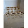 Image 1 : 16pcs "unused Hungarian 24kt gold trim stemware