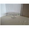 Image 1 : pressed glass footed cake plate