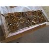 Image 2 : Jewellery lot with long gold mirrror tray approx. 25 pieces