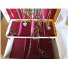 Image 2 : Assorted necklace lot + white jewellery box