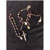 Image 1 : VINTAGE CATHOLIC ROSARY W/ RELIQUARY CRUCIFIX (HIDDEN COMPARTMENT)