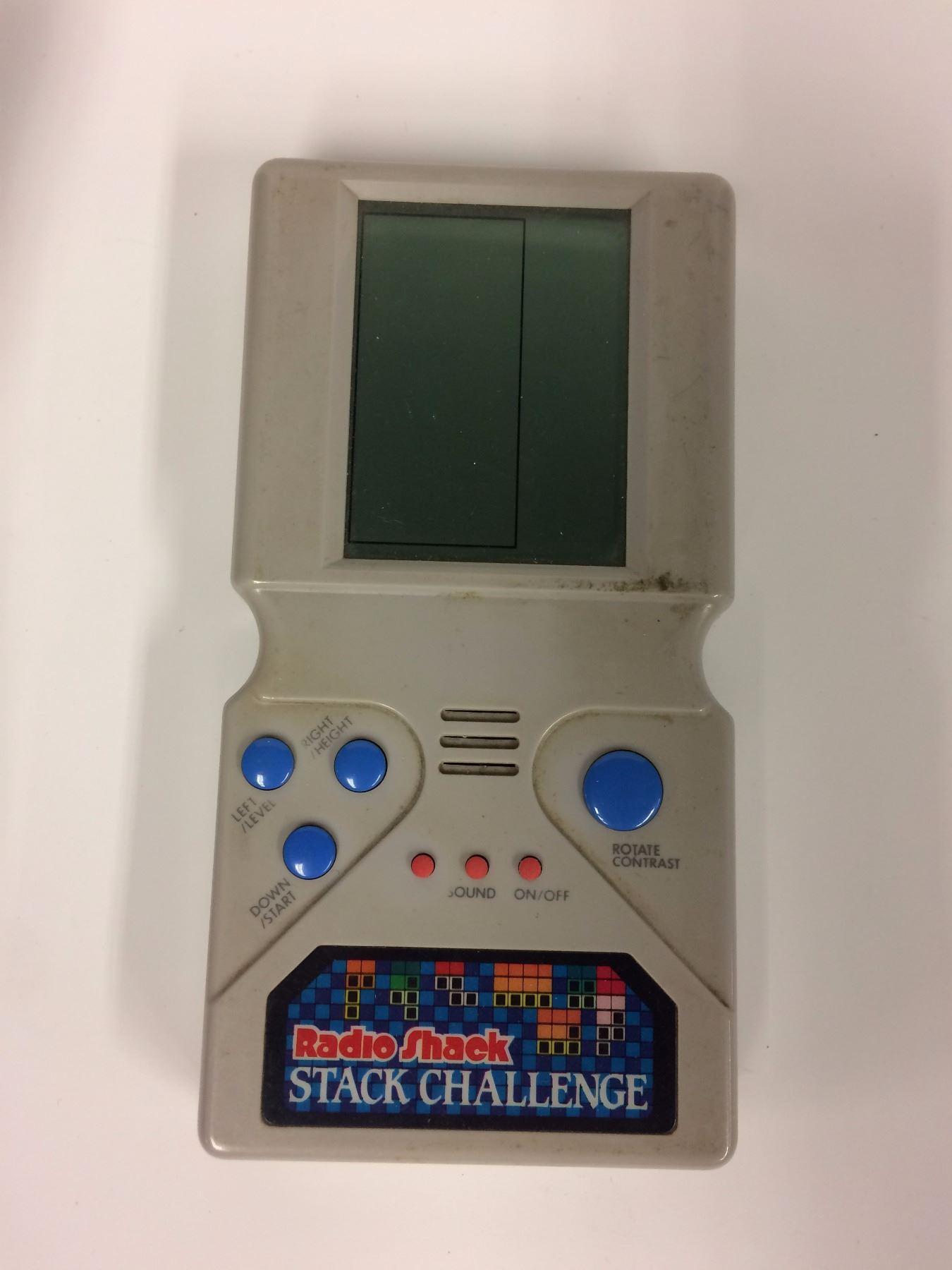 Vintage Radio Shack Tandy LCD Stack Challenge Handheld Electronic Game