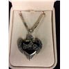 Image 1 : STERLING SILVER HARLEY DAVIDSON NECKLACE W/ PENDANT "LIVE TO RIDE" INSCRIPTED ON BACK