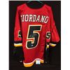 Image 1 : AUTOGRAPHED MARK GIORDANO CALGARY FLAMES JERSEY (JSA COA)
