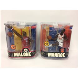 MOSES MALONE & EARL MONROE NBA ACTION FIGURES NIB