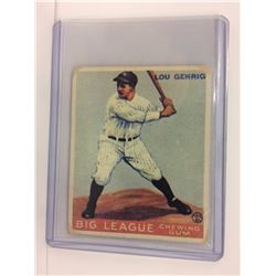 1933 Goudey Big League Chewing Gum - R319 #160 - Lou Gehrig