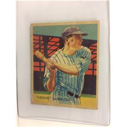 1934-36 Diamond Stars #30 "Heinie" Manush SGC  HOF Senators