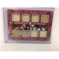 2017 ITG Stickwork Enshrined 8 Los Angeles Gretzky, Fuhr, game used sticks #8/12