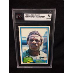 1981 O-PEE-CHEE #261 RICKEY HENDERSON (8 NMM) KSA