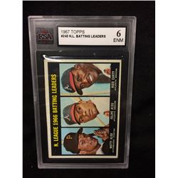 1967 TOPPS #240 N.L BATTING LEADERS (6 ENM) KSA