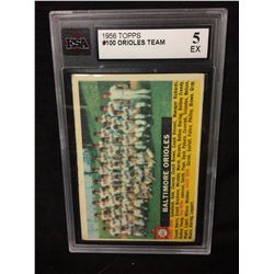 1956 TOPPS #100 ORIOLES TEAM (5 EX)