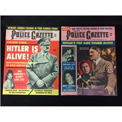 .. National Police Gazette "HITLER" COVER MAGAZINE LOT