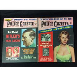 .. National Police Gazette MAGAZINE LOT (HITLER & SOPHIA LOREN COVER)