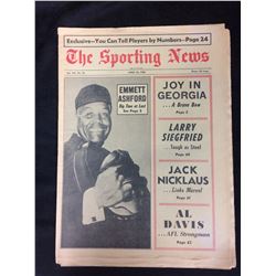 THE SPORTING NEWS APRIL 23 1966 (EMMETT ASHFORD)