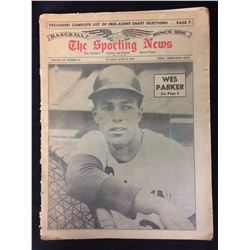 THE SPORTING NEWS ST.LOUIS JUNE 19 1965 (WES PARKER PAGE 3)