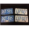 Image 1 : VINTAGE LICENSE PLATES LOT (BRITISH COLUMBIA)