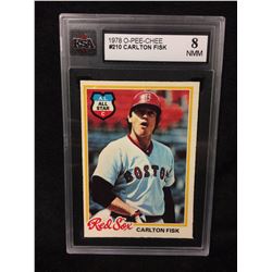 1978 O-PEE-CHEE #210 CARLTON FISK (8 NMM) KSA