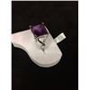 Image 2 : 925 STAMPED SILVER RING WITH GEMSTONE. SIZE 8