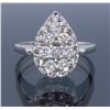 14KT White Gold 0.56ctw Diamond Ring