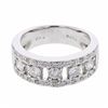 14KT White Gold 1.07ctw Diamond Wedding Band