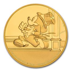 2017 $2.50 Mickey Through the Ages Mickeys Delayed Date 1/2 Gram Gold Coin