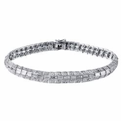 14KT White Gold 4.97ctw Diamond Bracelet